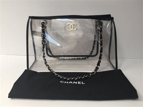 chanel see through bag